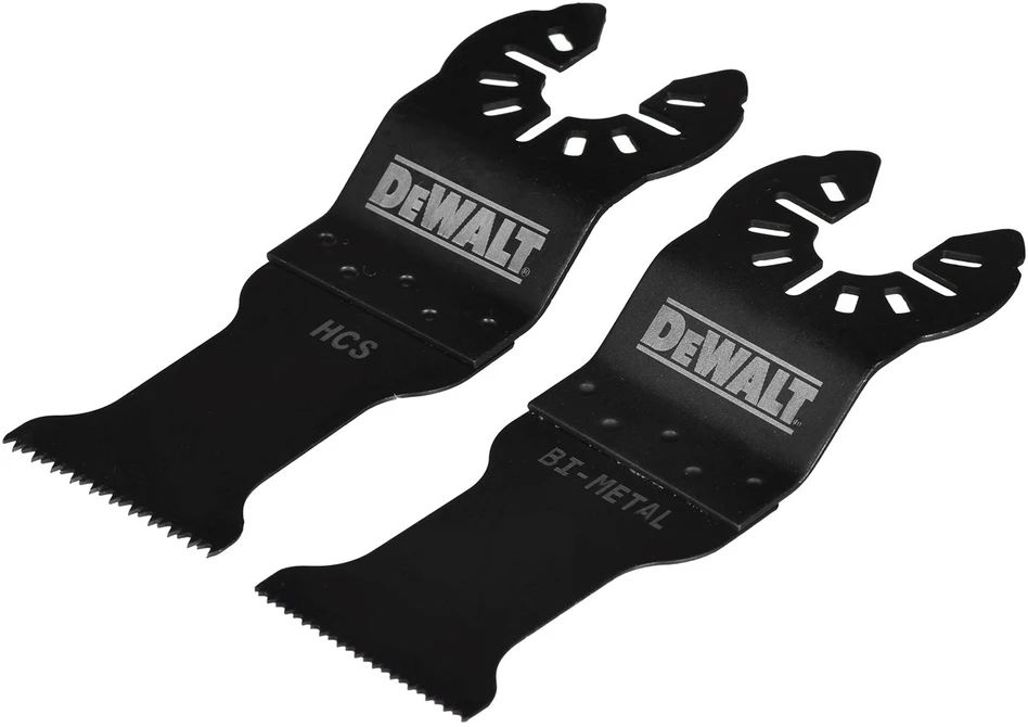 Dvi Dewalt daugiafunkcio įrankio pjovimo geležtės