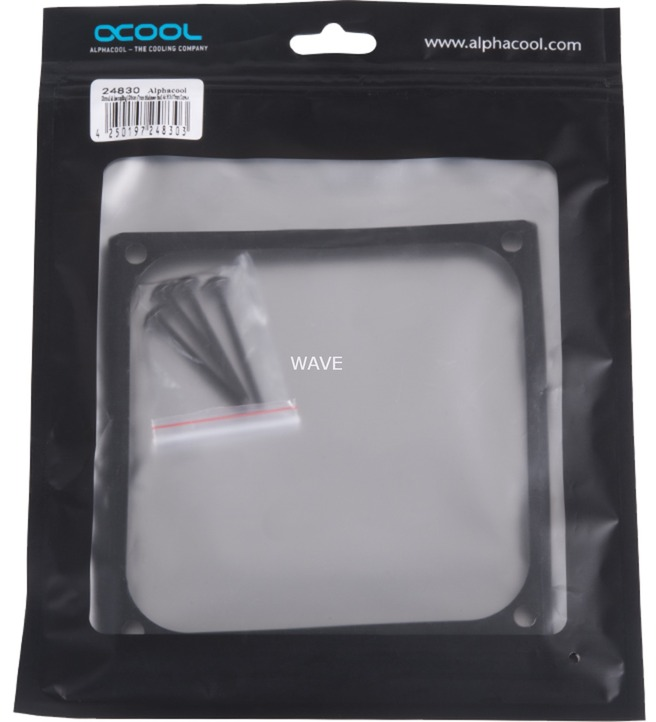 Alphacool Shroud & decoupling 120mm (7mm thick), installation frame ...