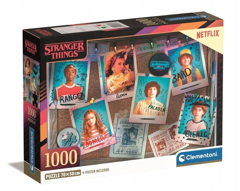 Clementoni Dėlionė 1000 vnt. - StrangerThings aprašymas - Prekės nuotrauka