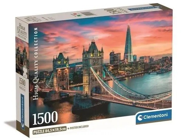 Clementoni Dėlionė 1500 vnt. - Londono sutemos aprašymas - Prekės nuotrauka