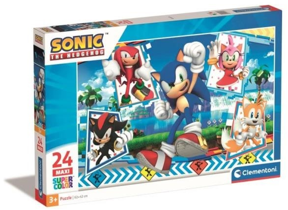 Clementoni Dėlionė 24 vnt. - Sonic aprašymas - Prekės nuotrauka