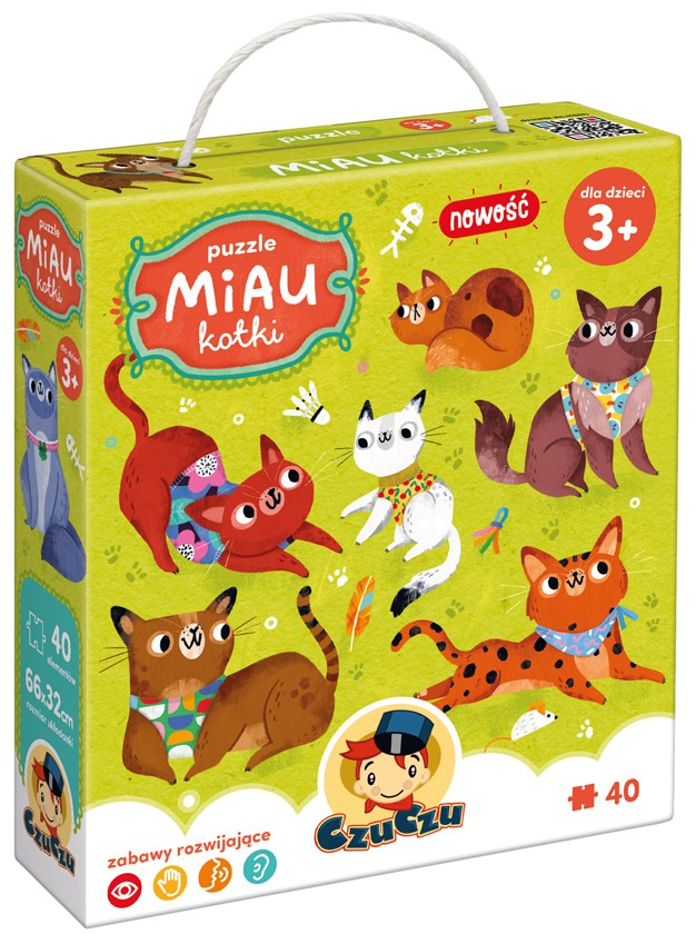 CzuCzu Dėlionė 40 vnt. - Kačiukai aprašymas - Prekės nuotrauka