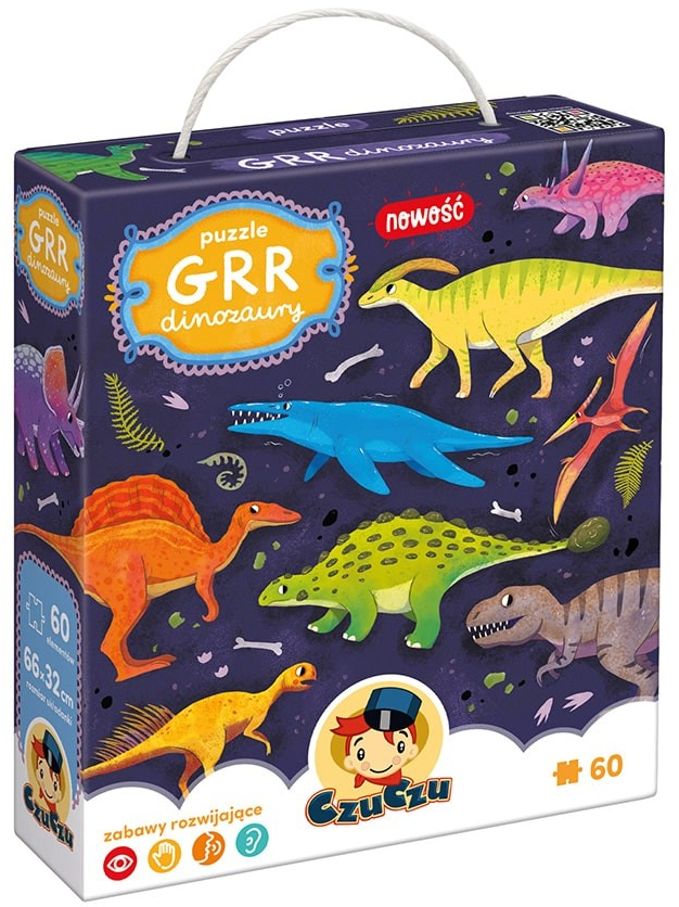 CzuCzu Dėlionė 60 vnt. - Dinozaurai aprašymas - Prekės nuotrauka