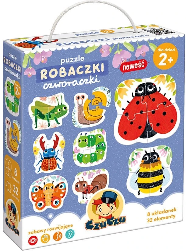 CzuCzu Dėlionė 32 vnt. - Vabzdžiai aprašymas - Prekės nuotrauka