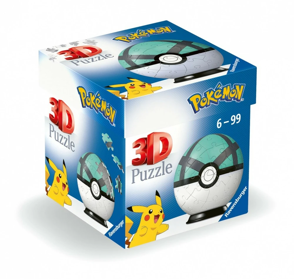 Ravensburger 3D Dėlionė 54 vnt. - Pokemon kamuolys aprašymas - Prekės nuotrauka