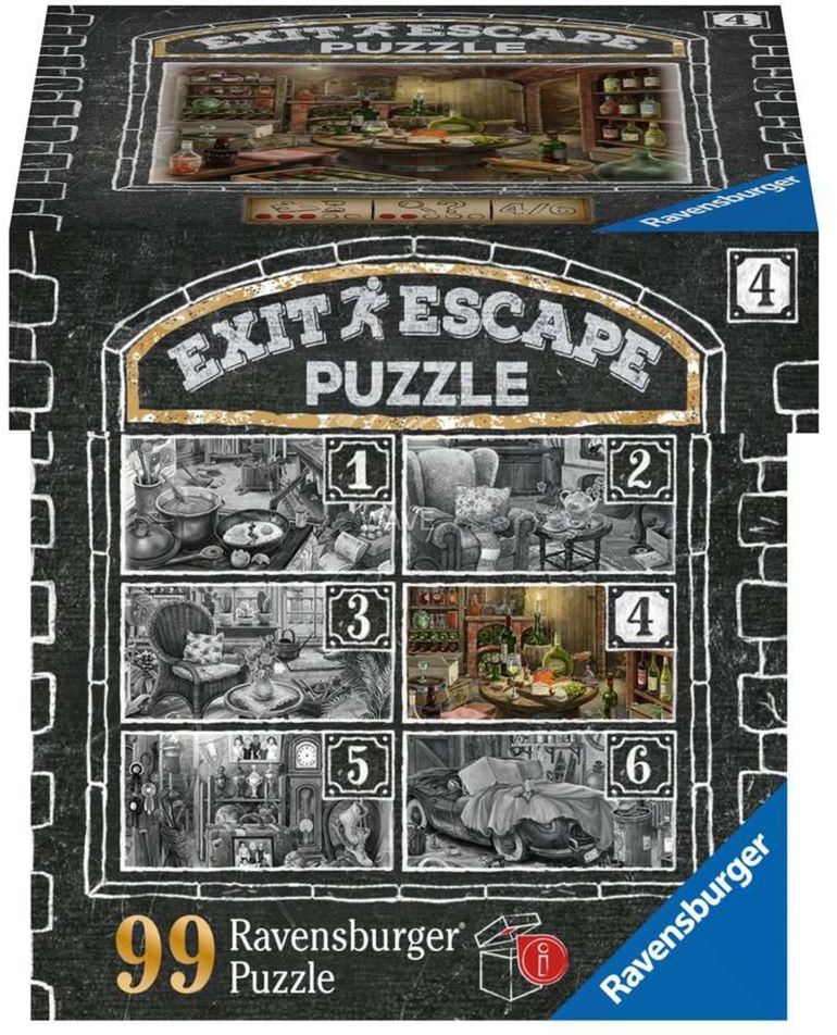 Ravensburger EXIT dėlionė 99 vnt. - Vyno rūsys aprašymas - Prekės nuotrauka
