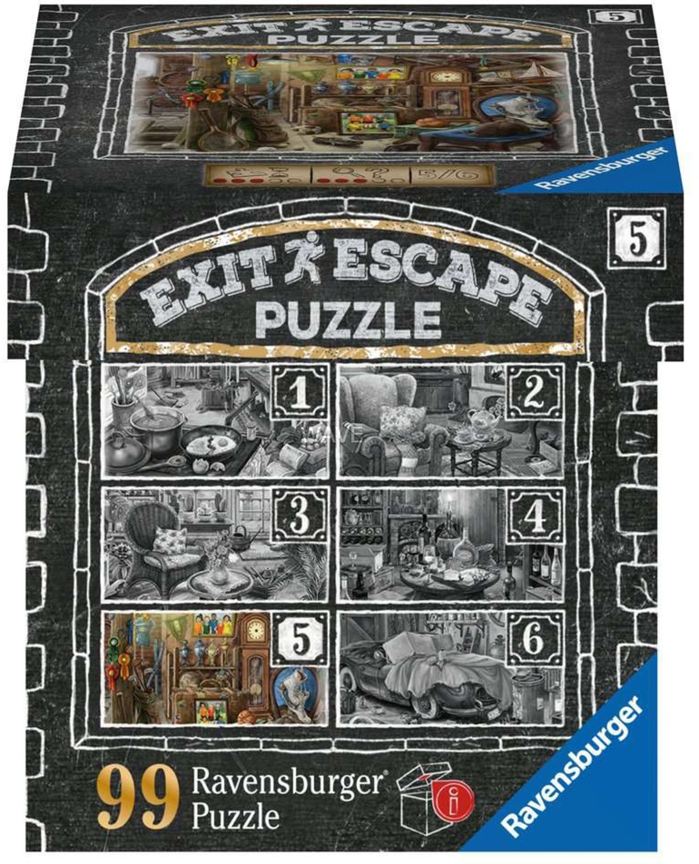 Ravensburger EXIT Dėlionė 99 vnt. - Dvaro rūmų palėpė aprašymas - Prekės nuotrauka