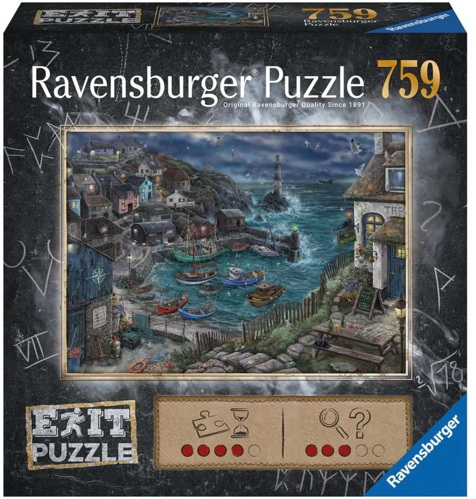 Ravensburger Dėlionė 759 vnt. - Švyturys prie uosto aprašymas - Prekės nuotrauka