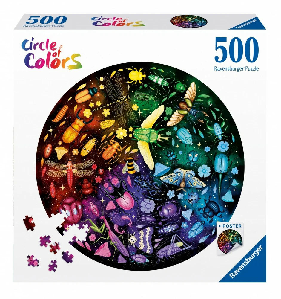 Ravensburger Dėlionė 500 vnt. - Vabzdžiai aprašymas - Prekės nuotrauka