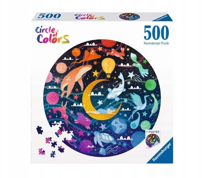 Ravensburger Dėlionė 500 vnt. - Spalvų paletė aprašymas - Prekės nuotrauka