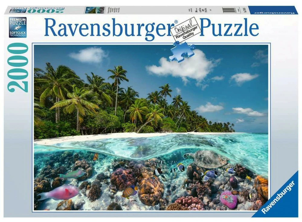 Ravensburger Dėlionė 2000 vnt. - Maldyvai aprašymas - Prekės nuotrauka