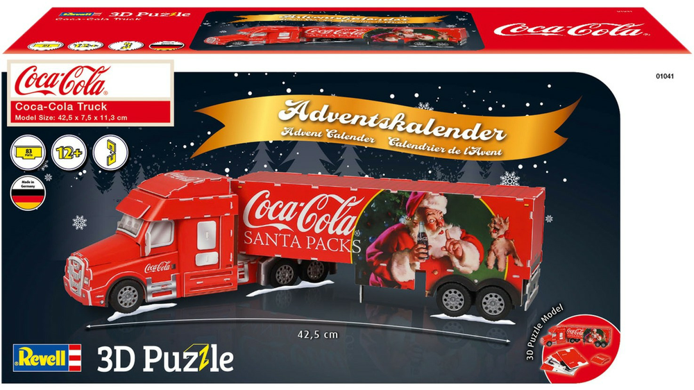 Revell 3D Coca Cola kersttruck adventskalender 2024 - KORTING
