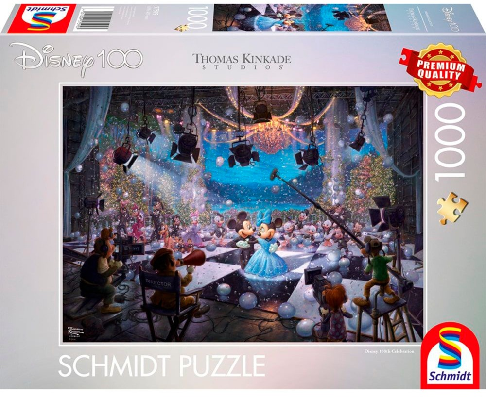 Dėlionė Schmidt Spiele PQ Puzzle 1000 el. TOMAS KINKADE 100 metų Disney - Jubiliejaus šokis (Disney)