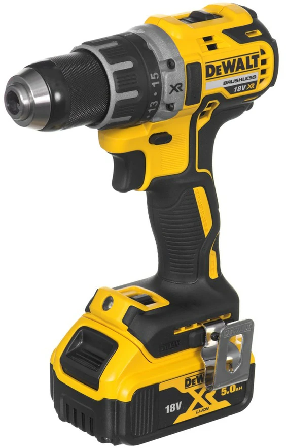 DeWALT akumuliatorinis suktuvas gręžtuvas DCD791P2, 18V, 70Nm, 2x5.0Ah