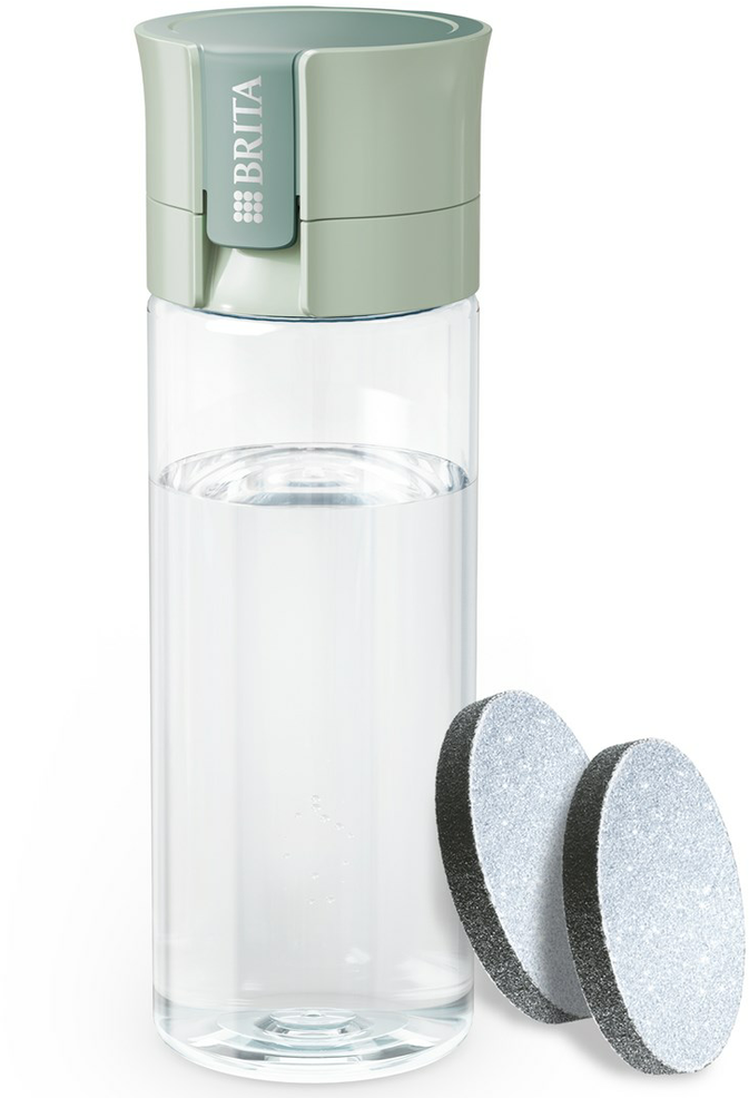 Gertuvė Brita Vital + 2 Brita MicroDisc vandens filtrai, žalios spalvos aprašymas - Prekės nuotrauka
