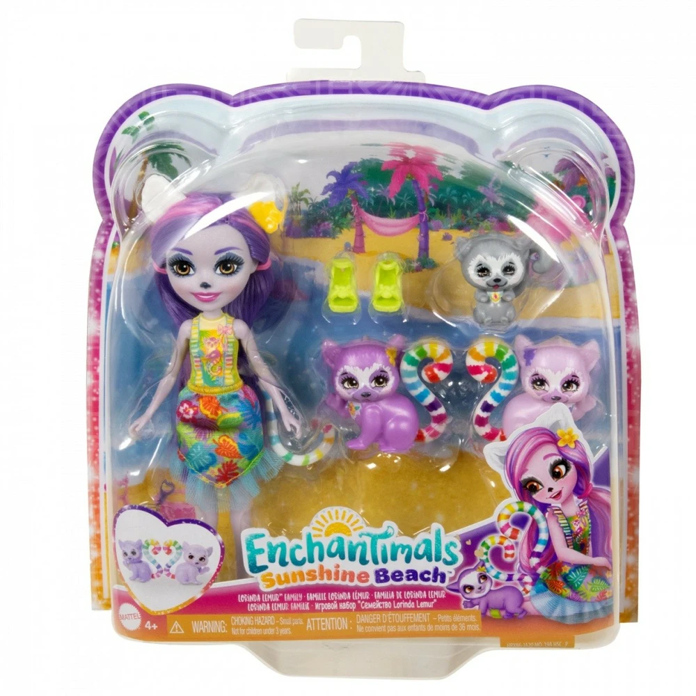 „Enchantimals“ herojų lemūrų šeima aprašymas - Prekės nuotrauka