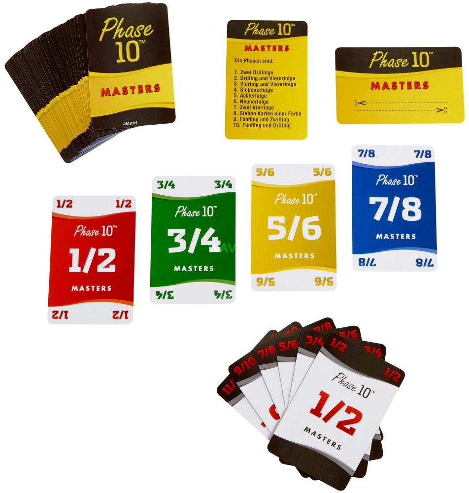 Mattel Games Mattel Kartenspiel Phase 10 Masters, modelis FPW34, žema