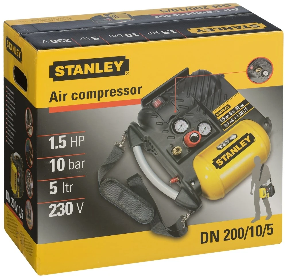 Stanley  betepalinis kompresorius Air Boss 5L 10bar