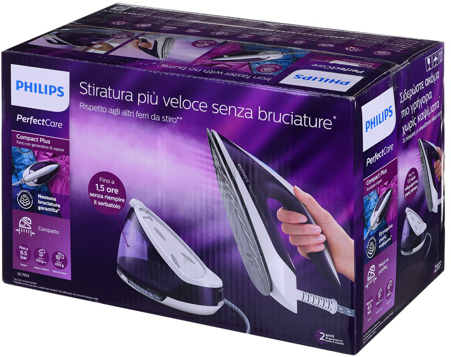 „Philips PerfectCare Compact Plus“ garų generatorius lygintuvas GC7933 ...