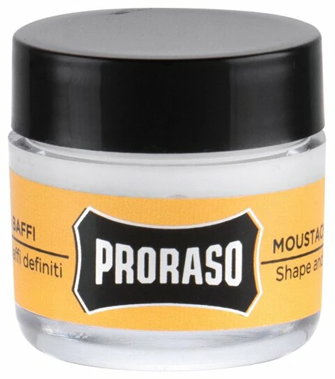 PRORASO Vaškas ūsams Wood & Spice, 15 ml aprašymas - Prekės nuotrauka