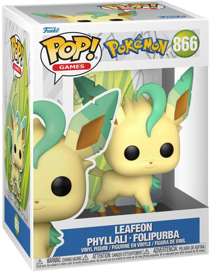 FUNKO POP! Vinilinė figūrėlė: Pokemonai - Leafeon, 9 cm aprašymas - Prekės nuotrauka
