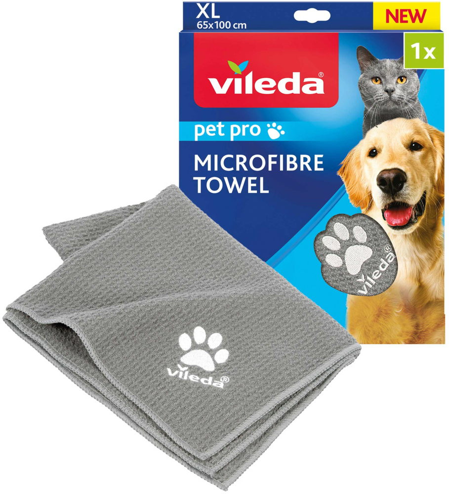 Mikropluošto rankšluostis gyvūnams VILEDA PET PRO, XL dydis aprašymas - Prekės nuotrauka