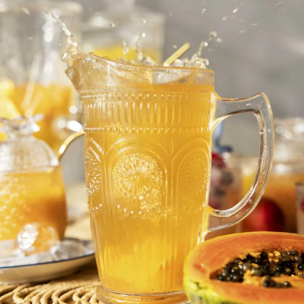 Ąsotis su rankena Homla BARREL permatomas, 1,3 l