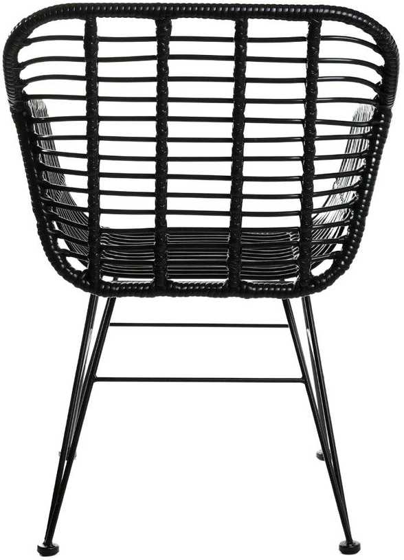 Homla JARDIN Juoda austa kėdė 57x62x81 cm