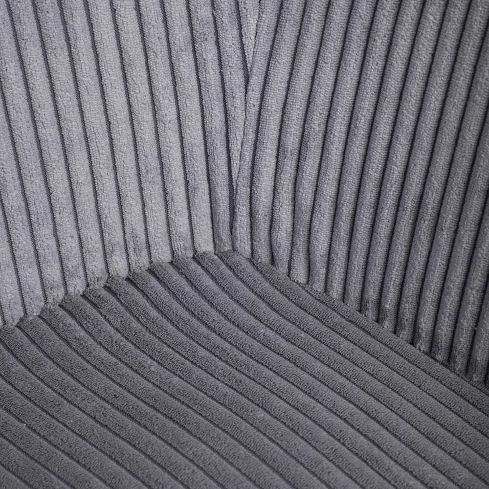 SATORI FASO pilka velveta minkšta kėdė valgomajam 57x59x84 HOMLA