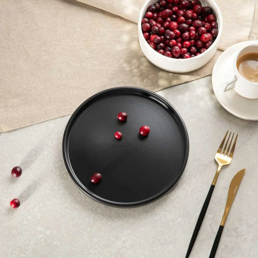 Dessert plate Homla FAMELIO Juodas, 21 cm