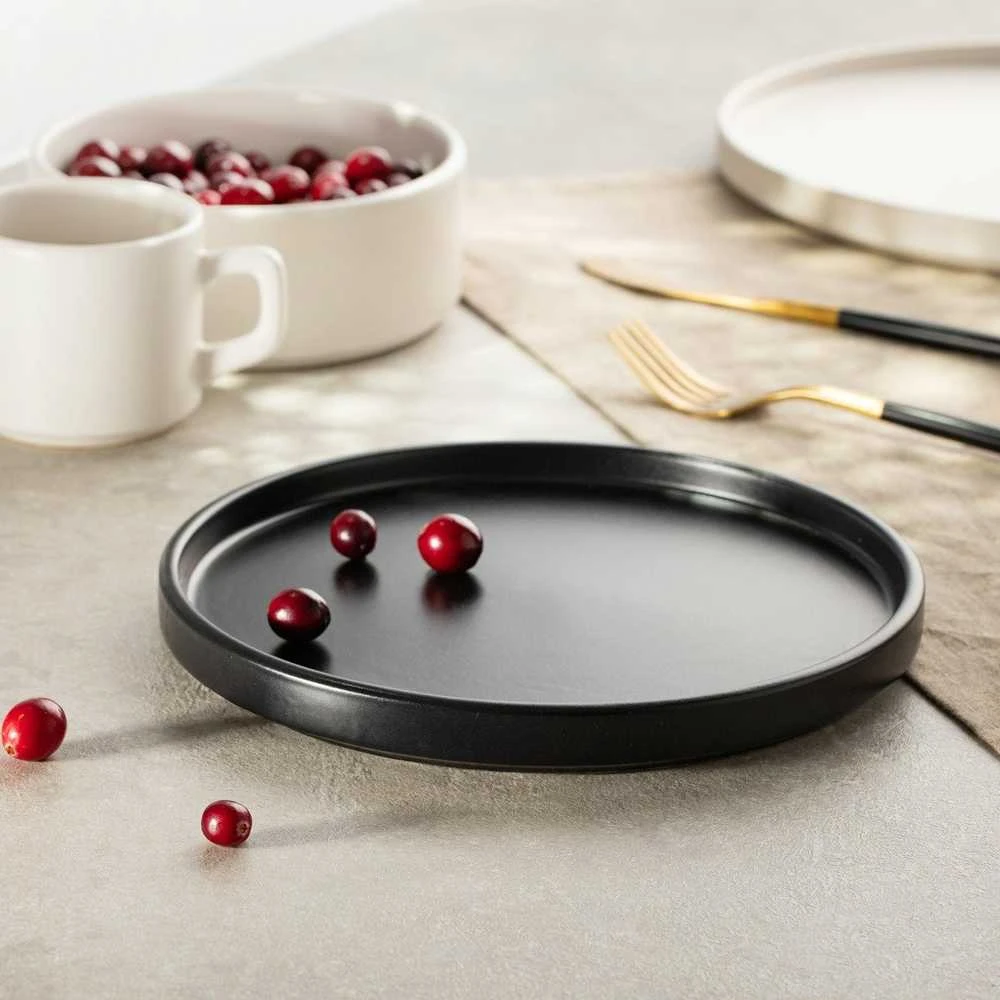 Dessert plate Homla FAMELIO Juodas, 21 cm