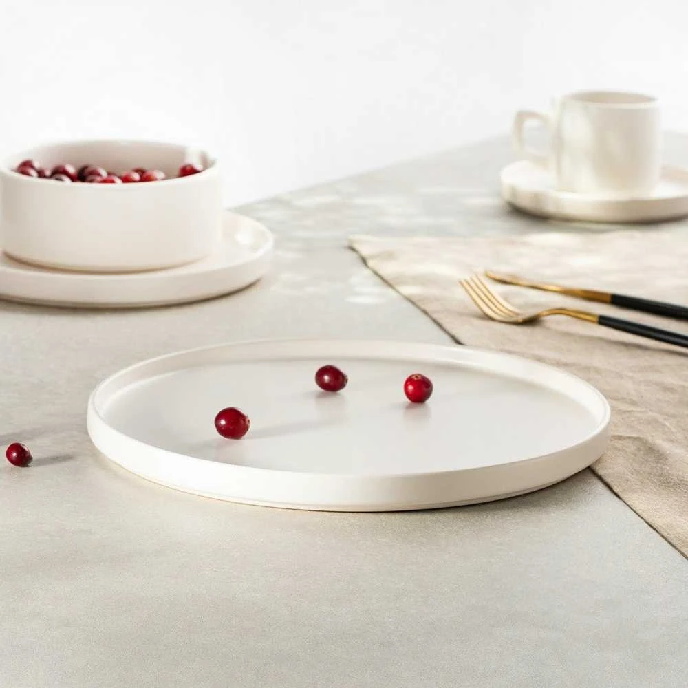 Plate Homla FAMELIO Baltas, 27 cm