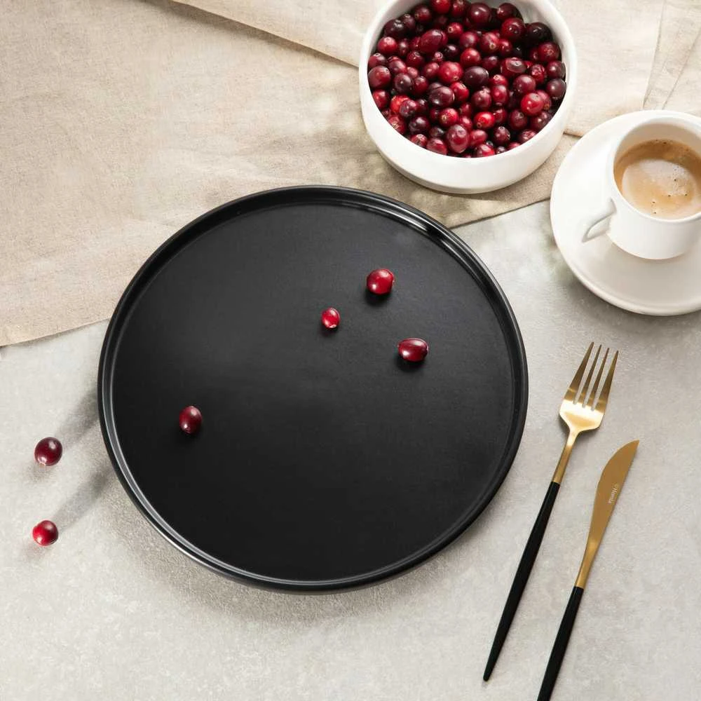Plate Homla FAMELIO Juodas, 28 cm