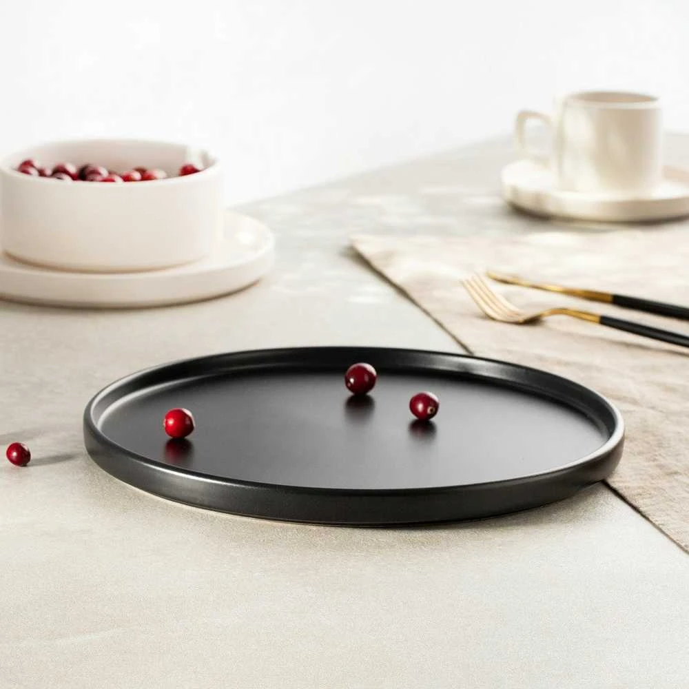 Plate Homla FAMELIO Juodas, 28 cm
