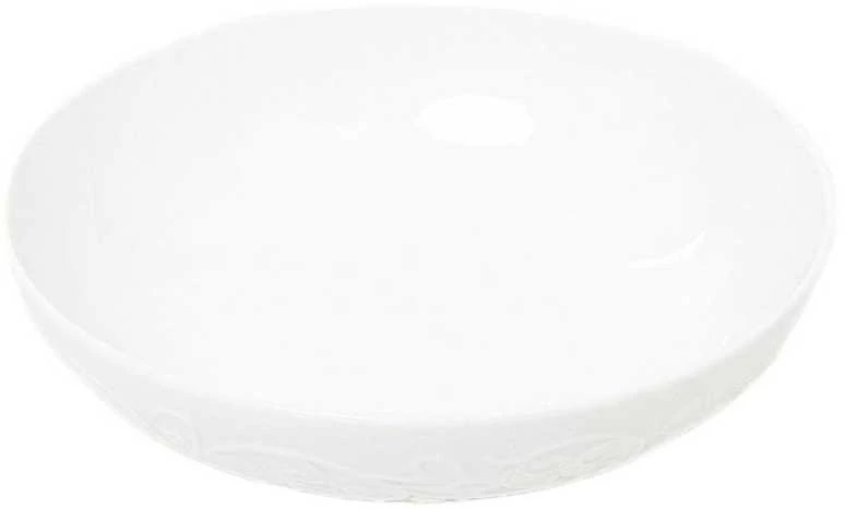 Plate Homla SYLIA Deep Baltas Ornament, 20 cm