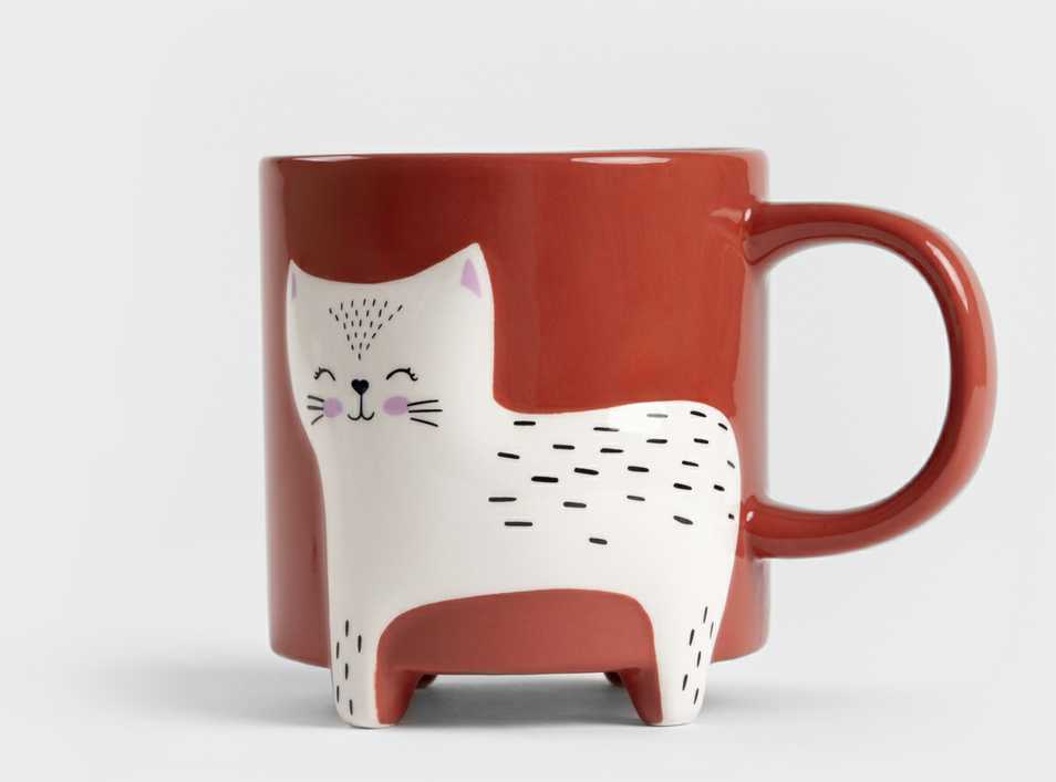 Homla TEHEN Cat Mug, 450 ml