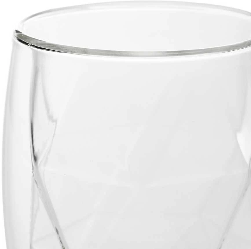 Dvigubos sienelės stiklinės Homla CEMBRA MODERN, 2 x 280 ml