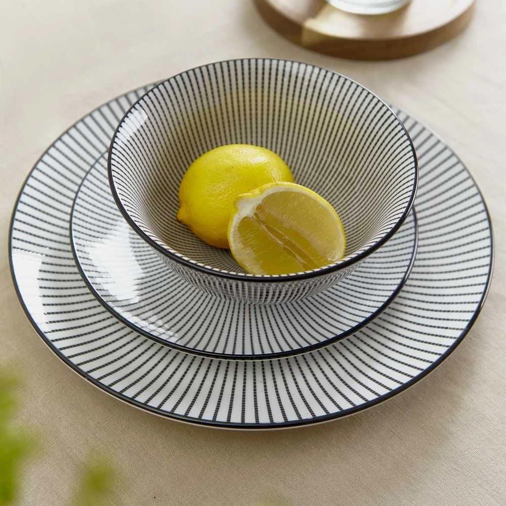 Plate Homla NAVIA Juodas, 27 cm