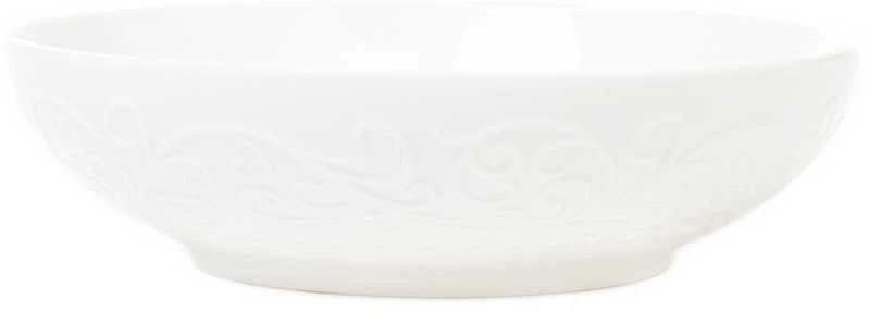 Plate Homla SYLIA Deep Baltas Ornament, 20 cm