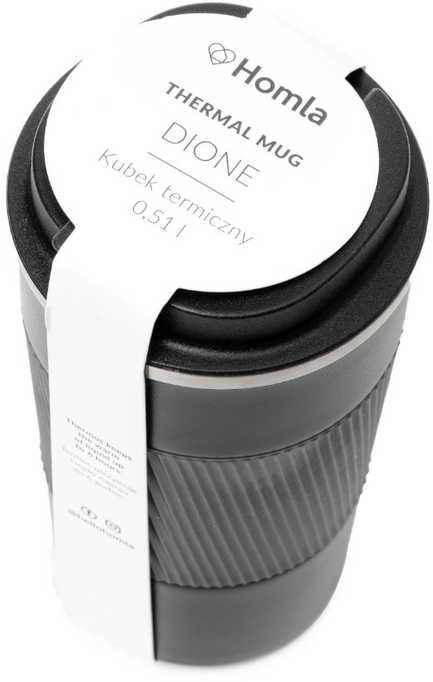 Thermo mug Homla DIONE Juodas, 510 ml