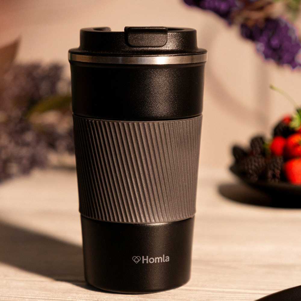 Thermo mug Homla DIONE Juodas, 510 ml