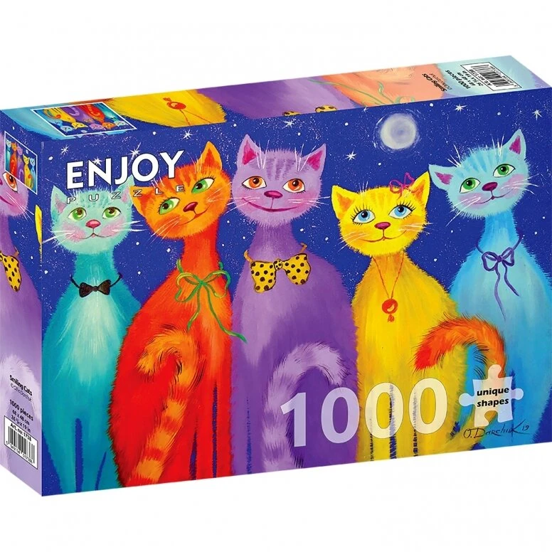 Dėlionė ENJOY Besišypsančios katės 1000 vnt.