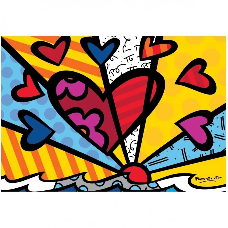 Dėlionė Blue Mauritius Gold Romero Britto – Nauja diena 1000 vnt.