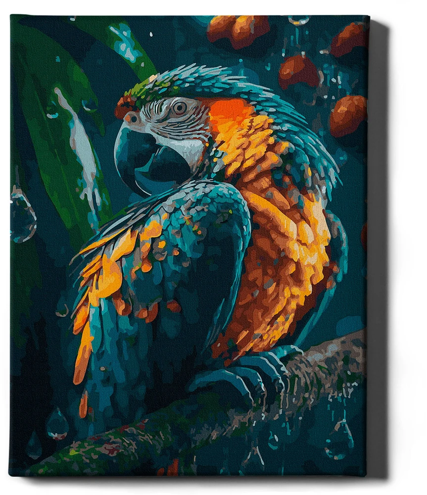 Tapyba pagal skaičius Graži papūga 40x50 cm