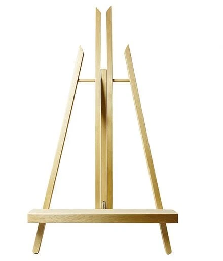 Mažas medinis molbertas tapybai, 50 cm