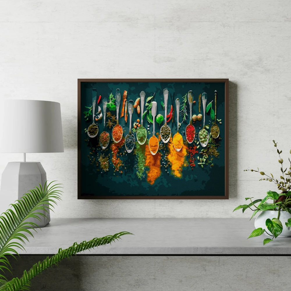 Tapyba pagal skaičius Prieskonių pasaulyje 40x50 cm