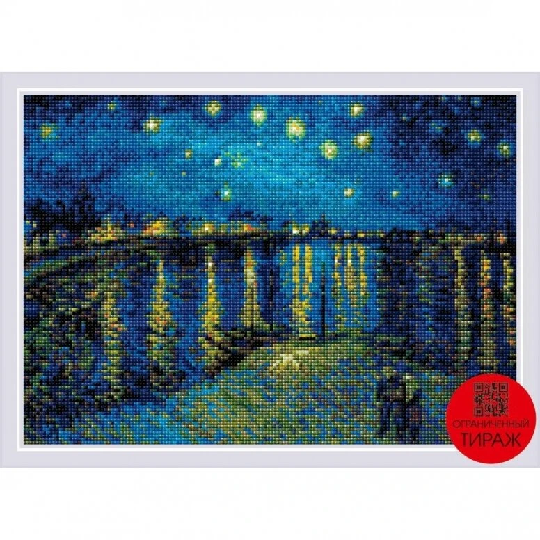 Starry Night Over the Rhone - Van Gogh siuvinėjimo rinkinys iš RIOLIS Nr.: 1884