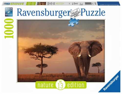 Ravensburger Dėlionė 1000 vnt. - Dramblys aprašymas - Prekės nuotrauka