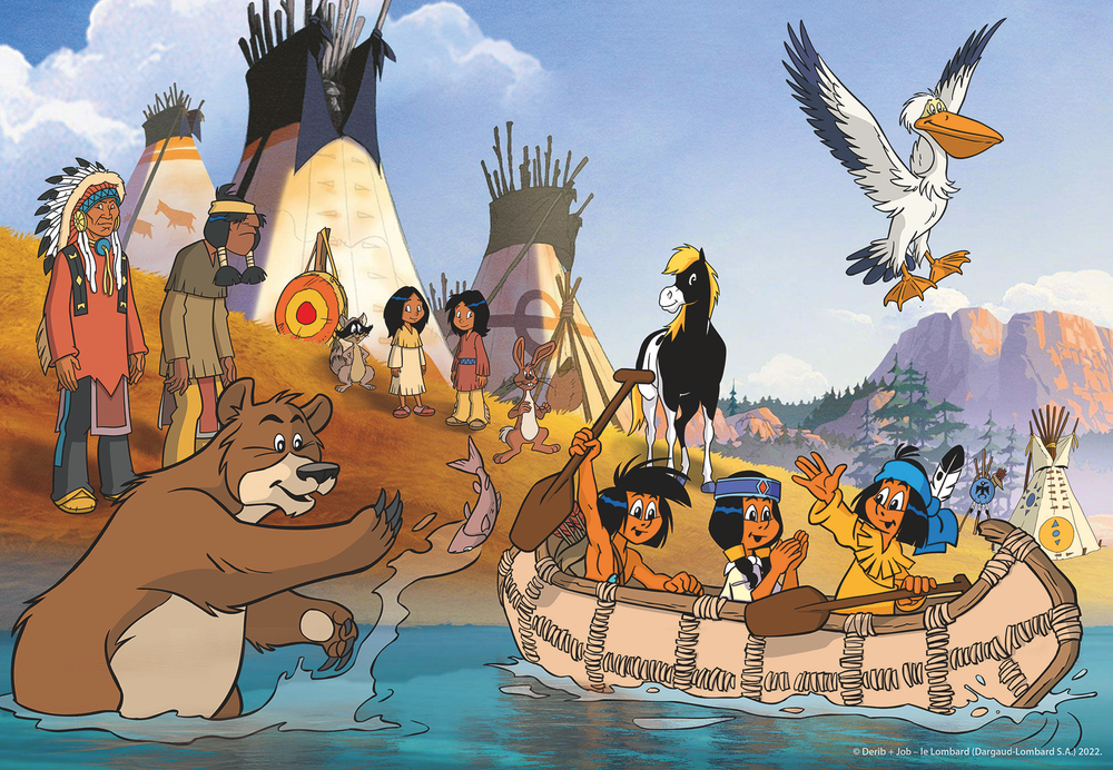 Ravensburger Dėlionė 2x24 vnt. - Yakari ir jo draugai