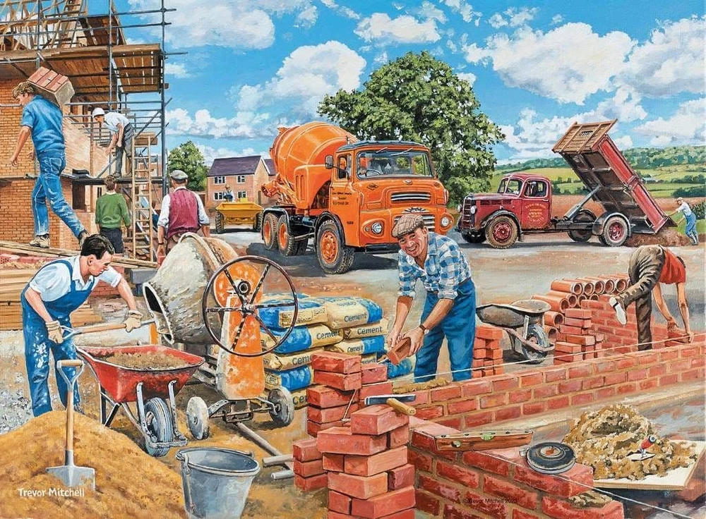 Ravensburger Dėlionė 4x500 vnt. - Darbo diena